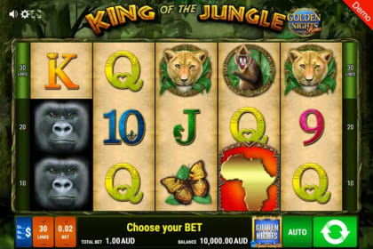 King of the Jungle - Golden Nights Bonus gameplay image