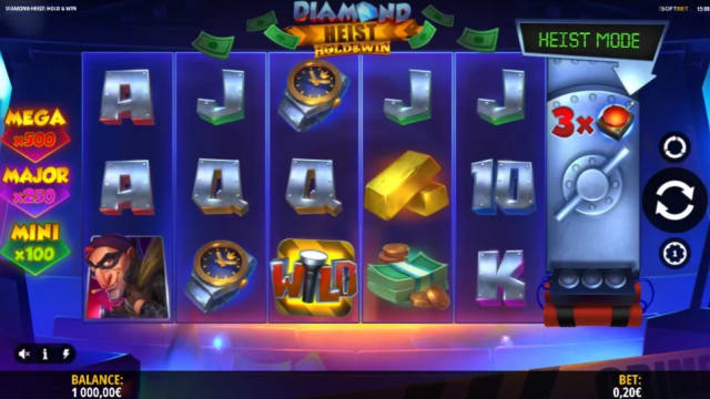 Diamond Heist Hold & Win