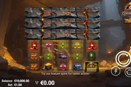 Canyon Riches gameplay image