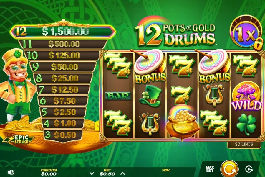 12 Pots of Gold Drums