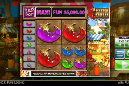 Extra Chilli Tapcards gameplay image