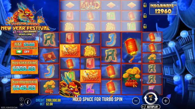 Floating Dragon New Year Festival Ultra Megaways Hold & Spin