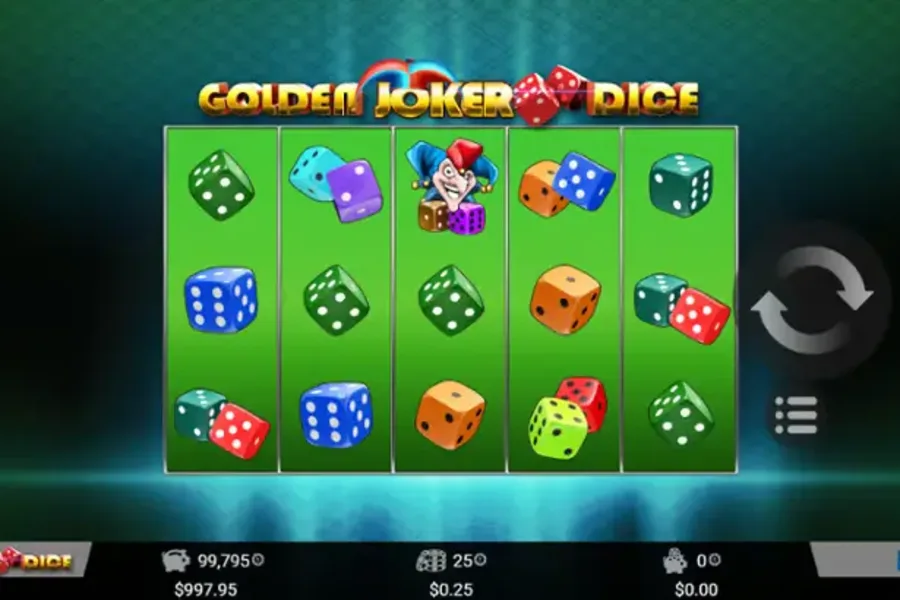 Golden Joker Dice