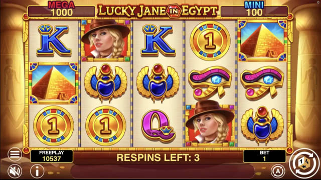 Lucky Jane In Egypt Hold And Win