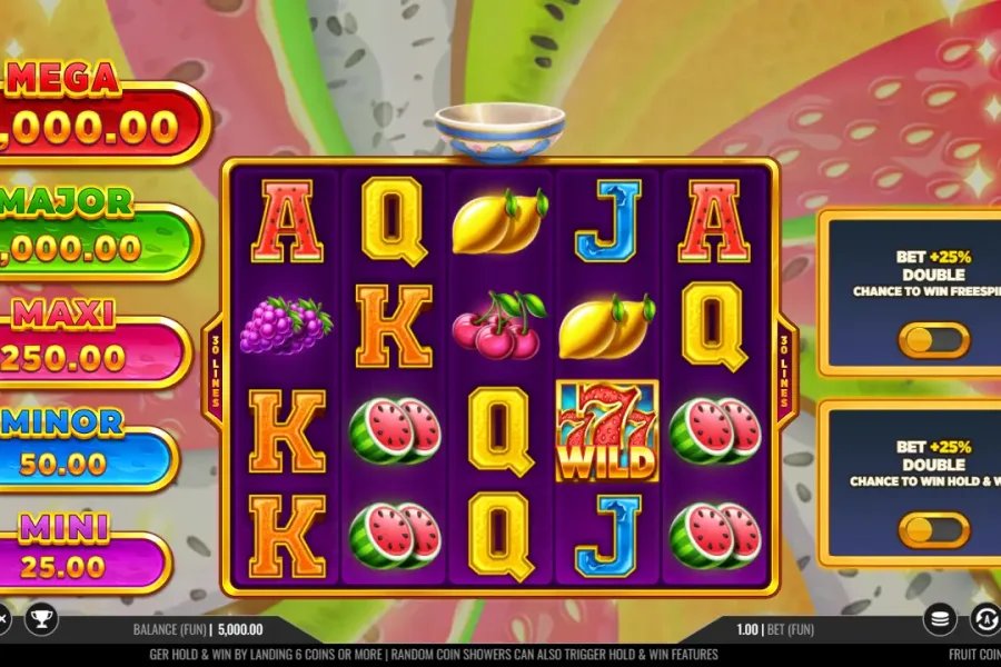 Fruit Coins Hold and Win