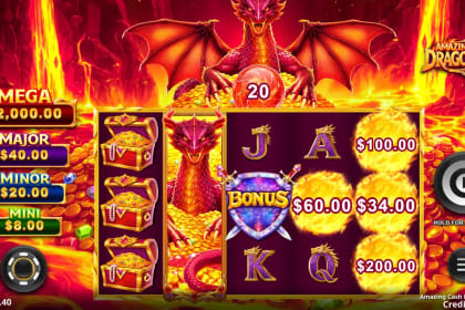 Amazing Cash Dragonfire gameplay image