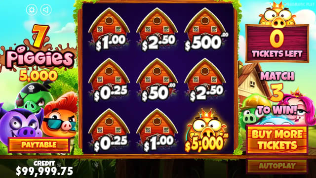 7 Piggies Scratchcard