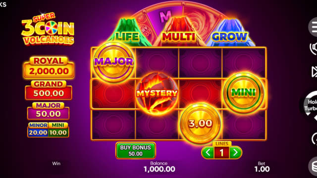 3 Super Coin Volcanoes