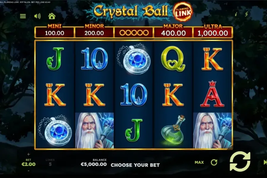 Crystal Ball Flaming Link