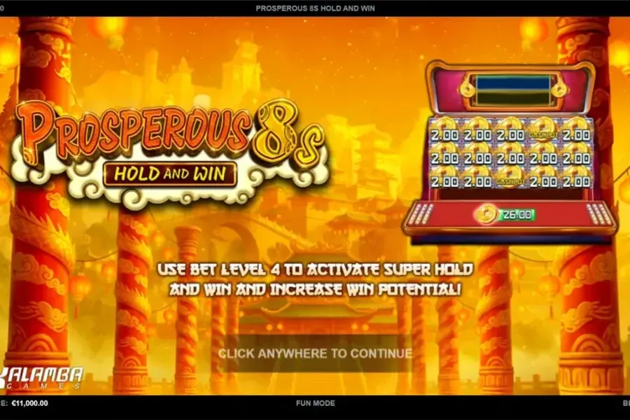 Prosperous 8s Hold and Win