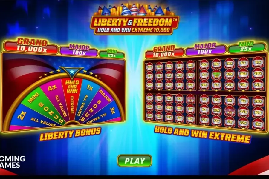 Liberty and Freedom Hold and Win Extreme 10,000
