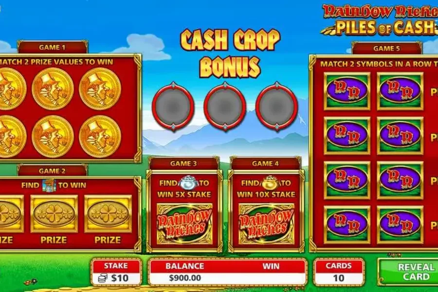 Rainbow Riches Piles Of Cash