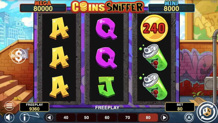 coins sniffer hold and win gameplay image