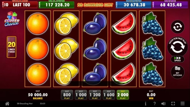 20 Dazzling Hot Clover Chance