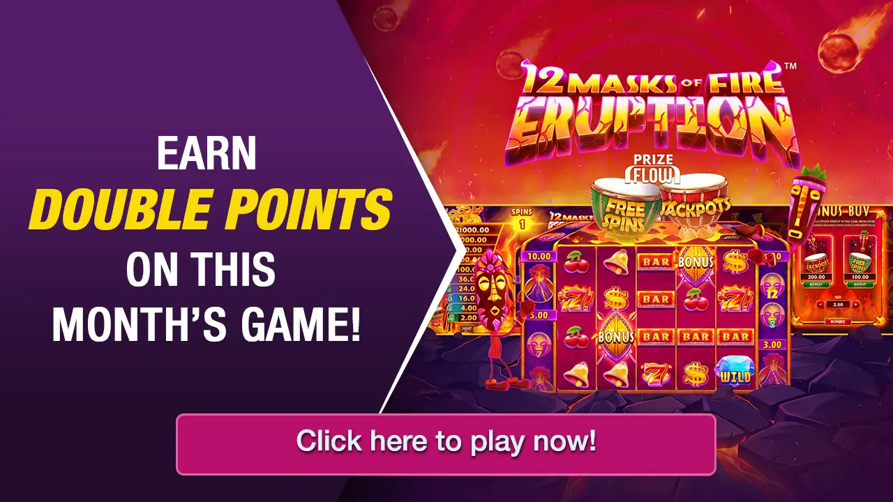 Monthly casino games and promotions
