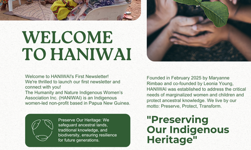 1st Issue | Haniwai Newsletter