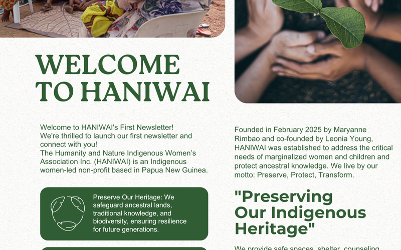1st Issue | Haniwai Newsletter