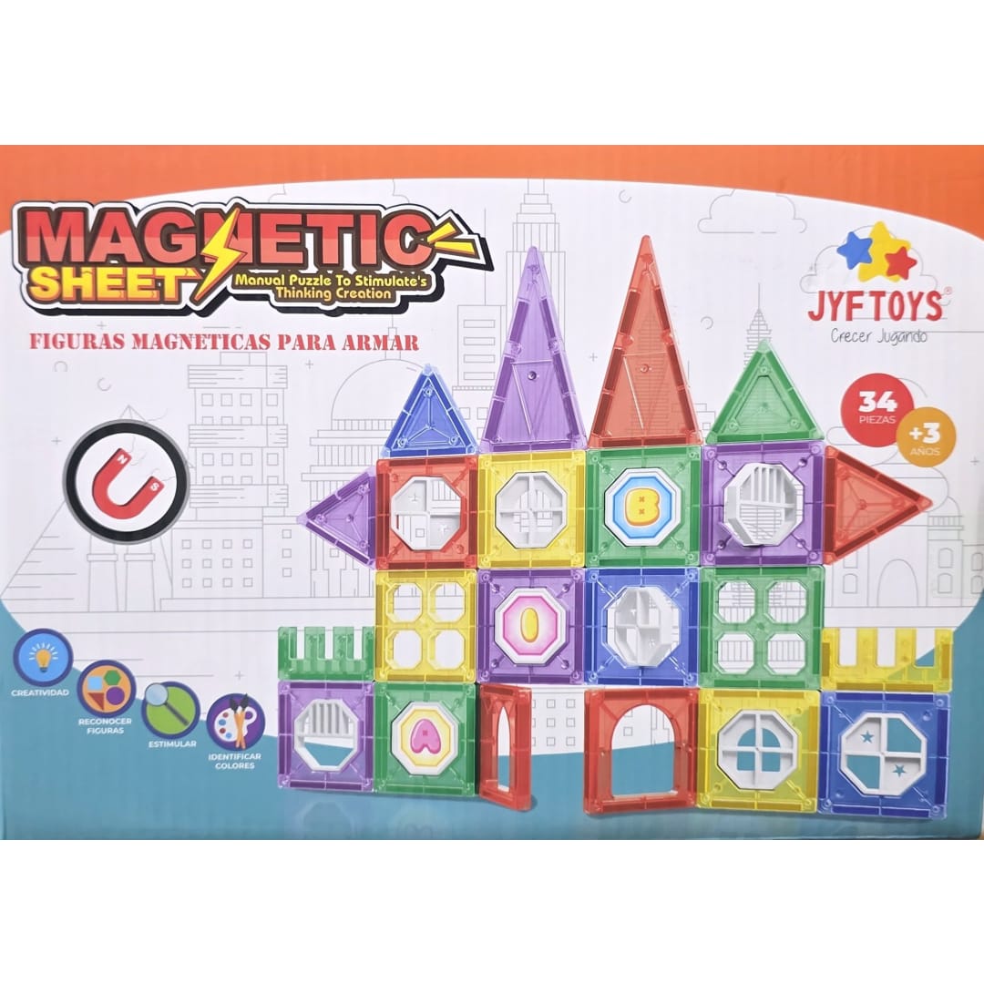 Bloques Magnéticos 34 piezas