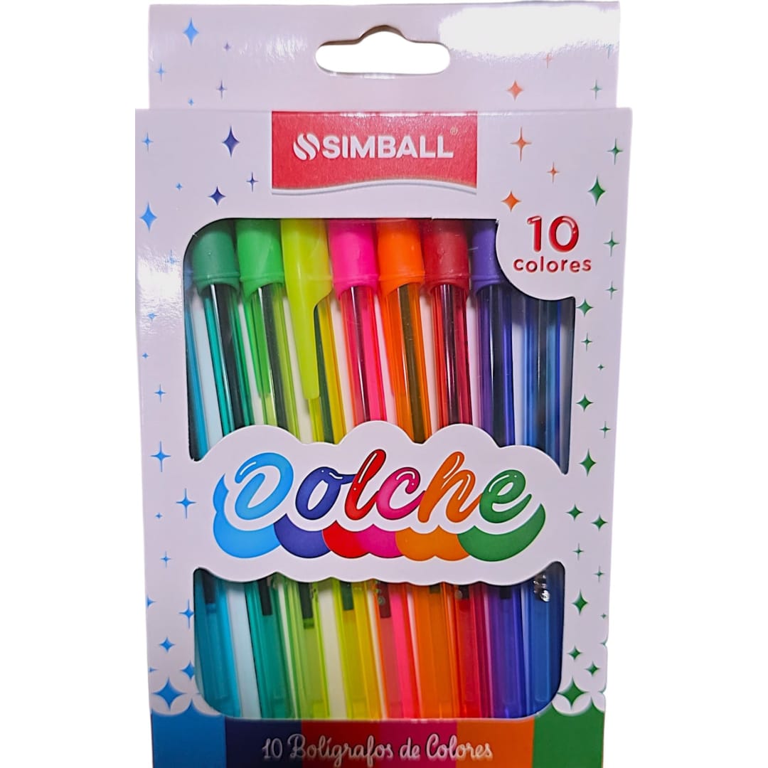 Lapiceras de colores x 10