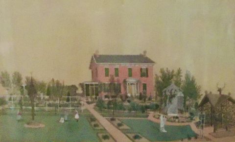 Bernard & Betty Kramper Courtyard painting