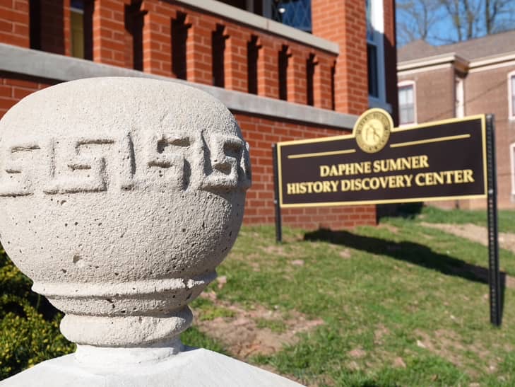 The research library inside the DSHDC is known as the Roger Schlueter Research Library