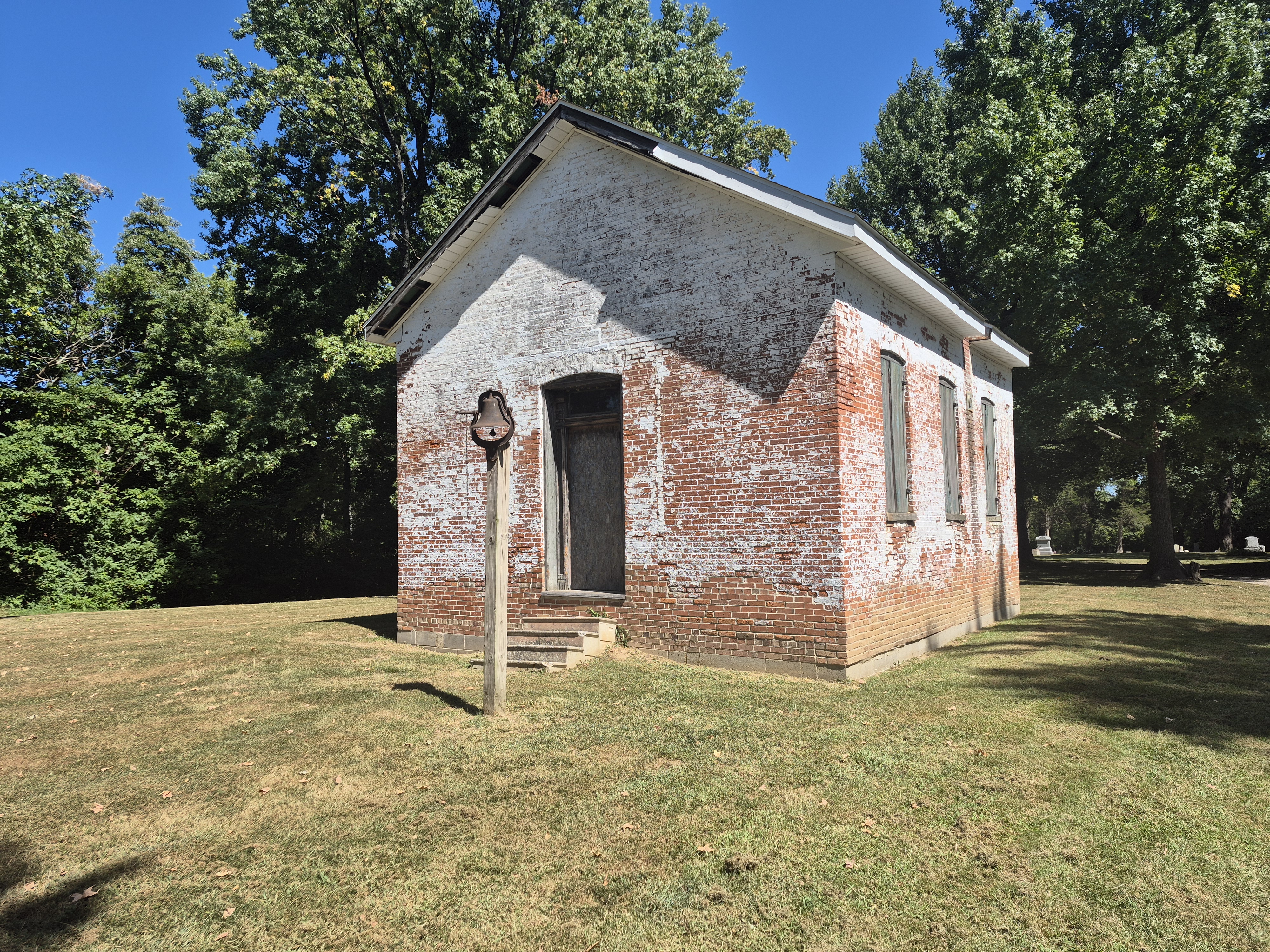  Front of the Messinger Schoolhouse present day