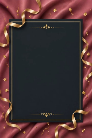 Rose Satin Black Gold birthday Invitation Suite thumbnail 2
