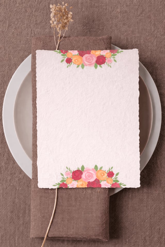 Minimal Floral Elegant Invitation template preview