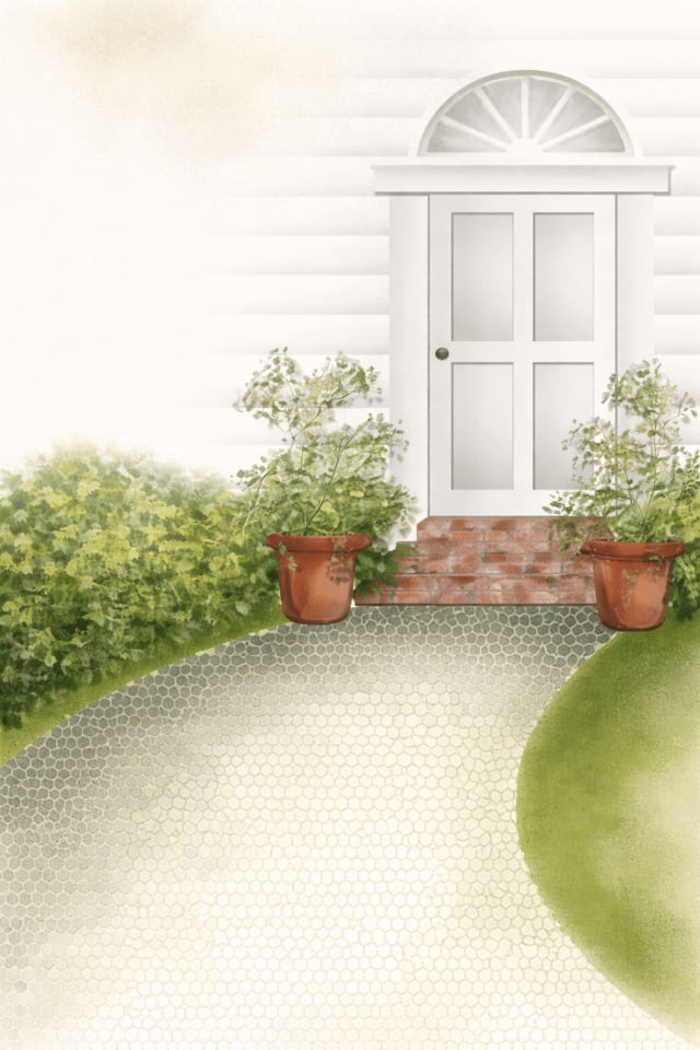 Garden House Entry Invitation template preview