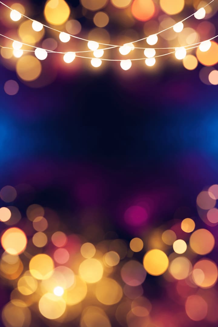 Golden Bokeh Birthday Party Invitation preview