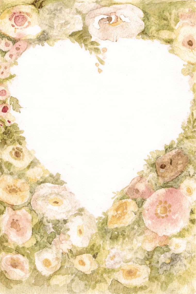 Watercolor Ten Years Together invitation poster preview