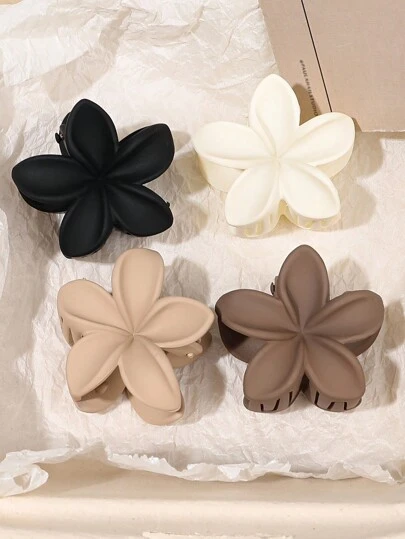 Daisy Flower Mini Hair Claw Clips - 4pcs
