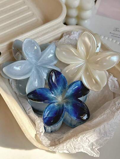 Tie Dye Marble Water Wave Hair Clips - 3pcs