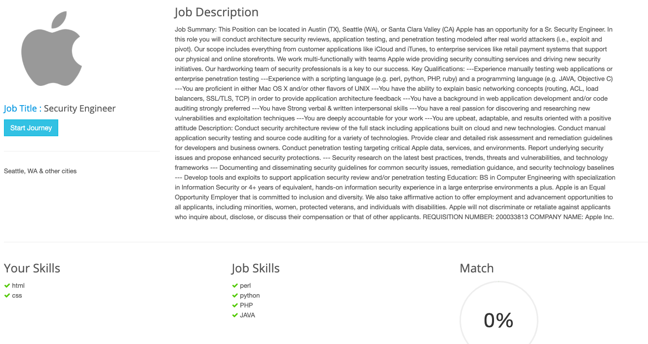 Job Page
