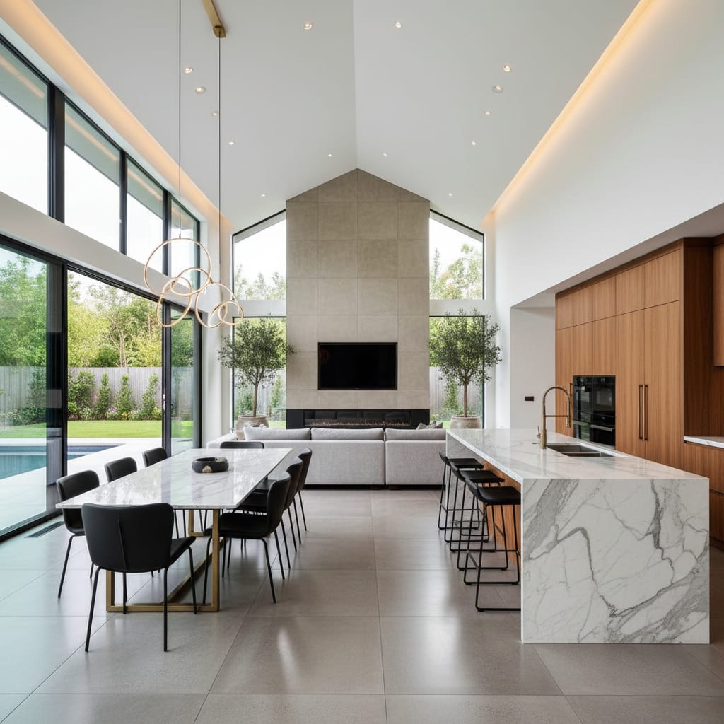 Open-concept full home renovation with custom finishes.