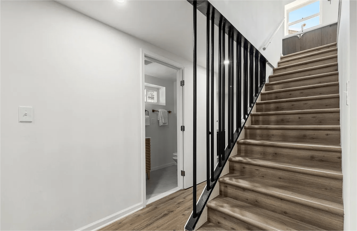 Family Basement Playroom renovation with open play area in Washington DC