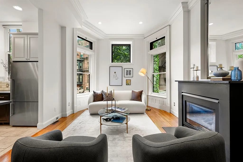 Coastal Chic Condo interior remodel with airy design in Washington DC