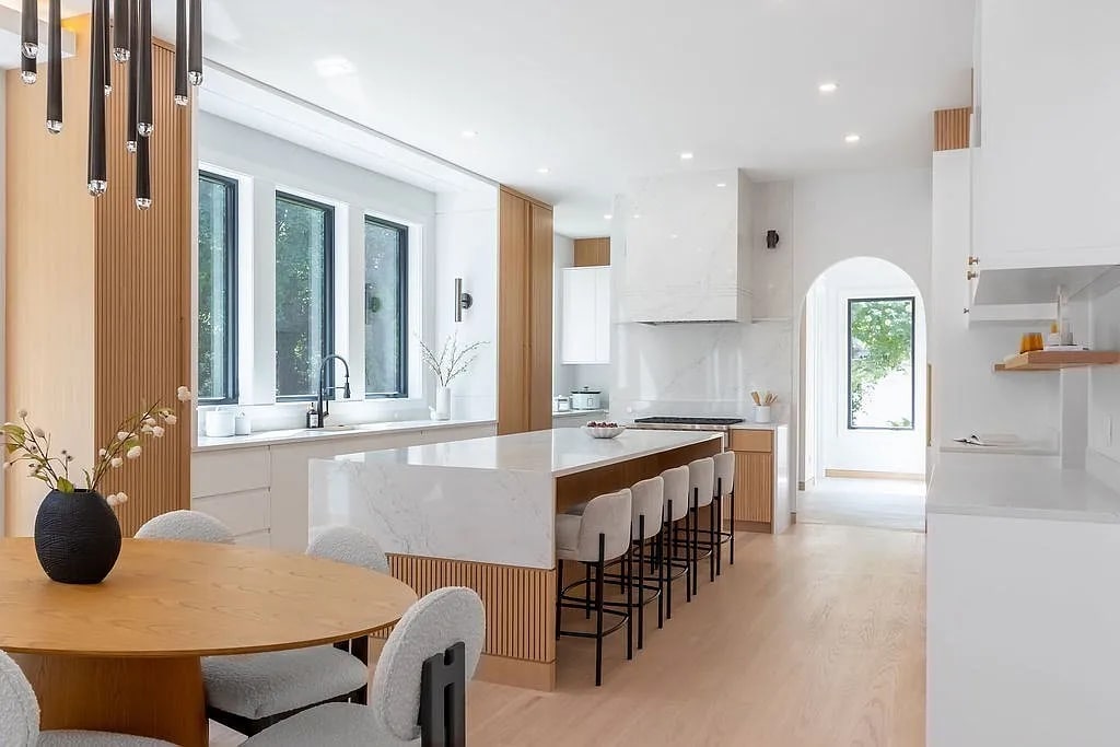 Luxury Backyard Retreat — outdoor kitchen and seating areas in Washington DC