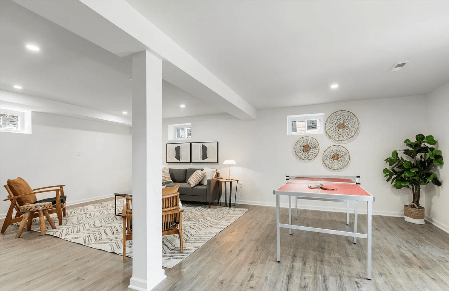 Family Basement Playroom basement renovation with creative storage in Washington DC