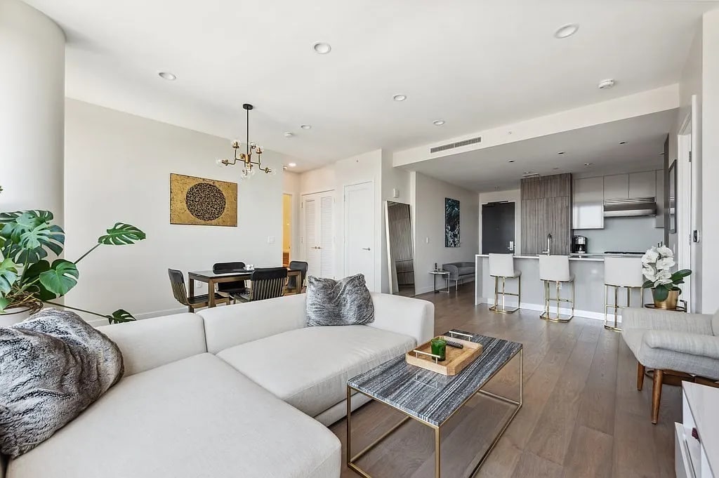 Modern Urban Condo open layout and sleek finishes in Washington DC