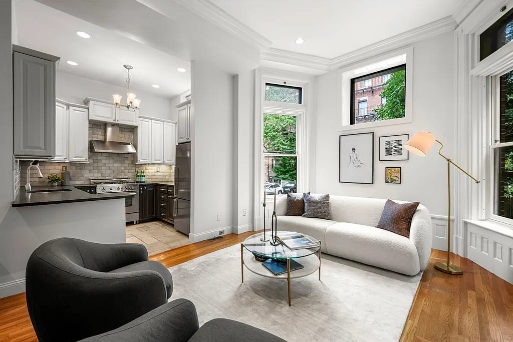 Coastal Chic Condo renovation featuring natural textures in Washington DC