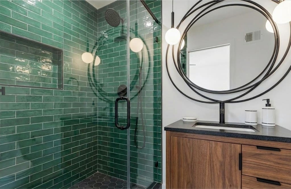 Classic Elegance Reimagined bath renovation with classic fixtures in Washington DC