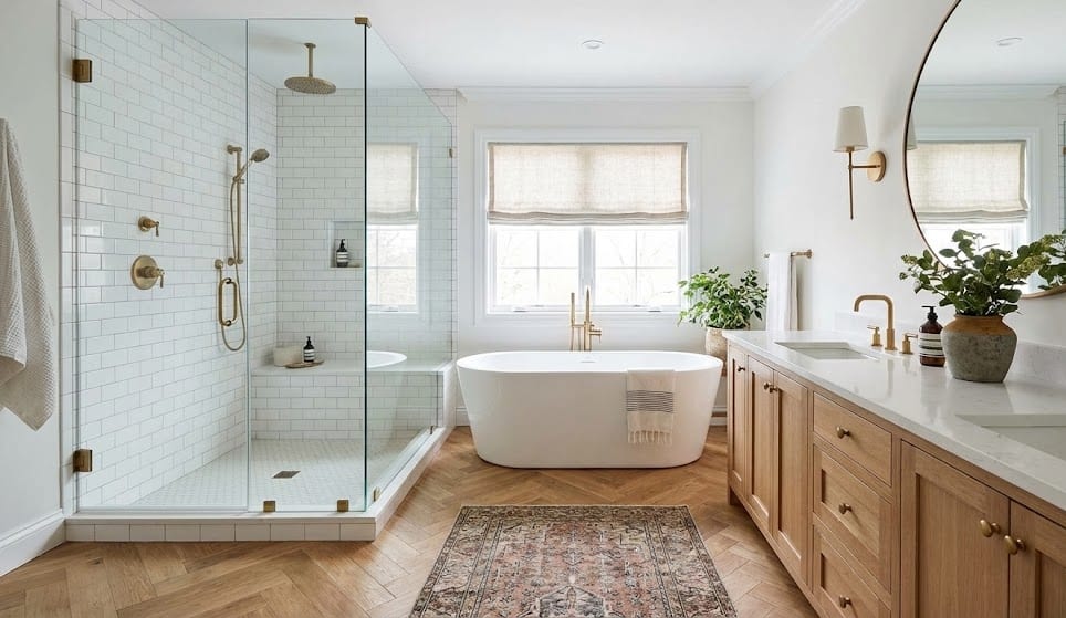 Bathroom renovation project in Bethesda Maryland