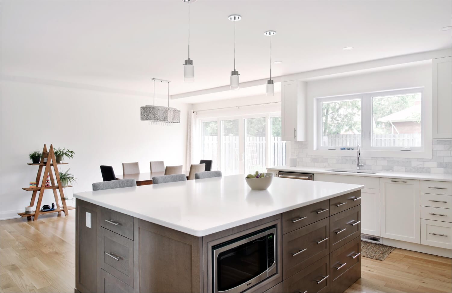 Minimal Elegance modern kitchen design with minimal cabinetry and open plan layout in Washington DC