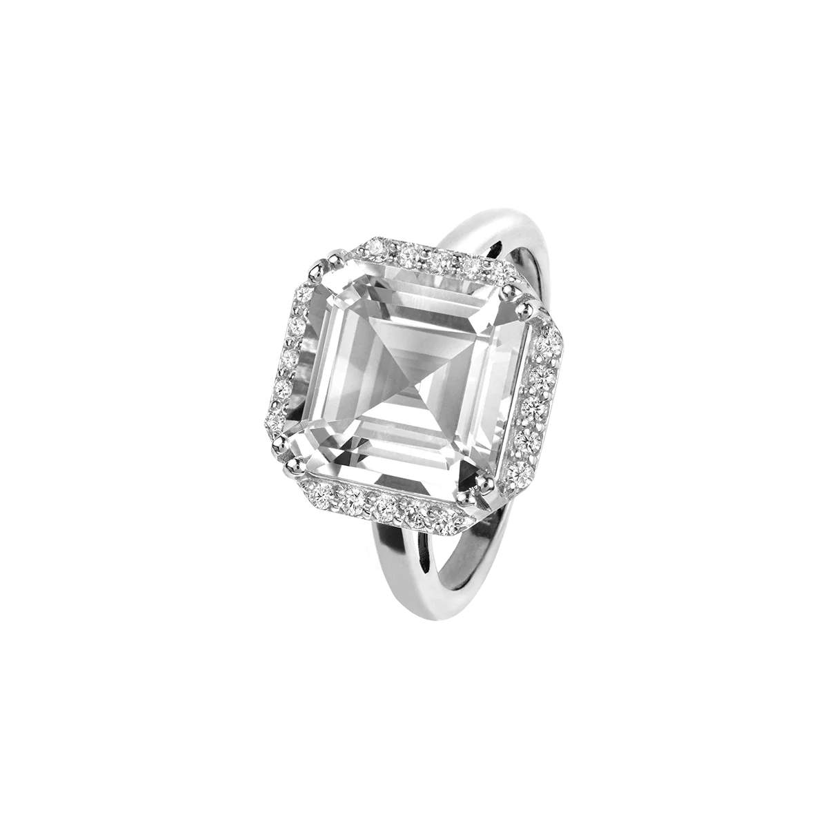 Jacques Lemans Ring Sterling Silver with Cubic Zirconia