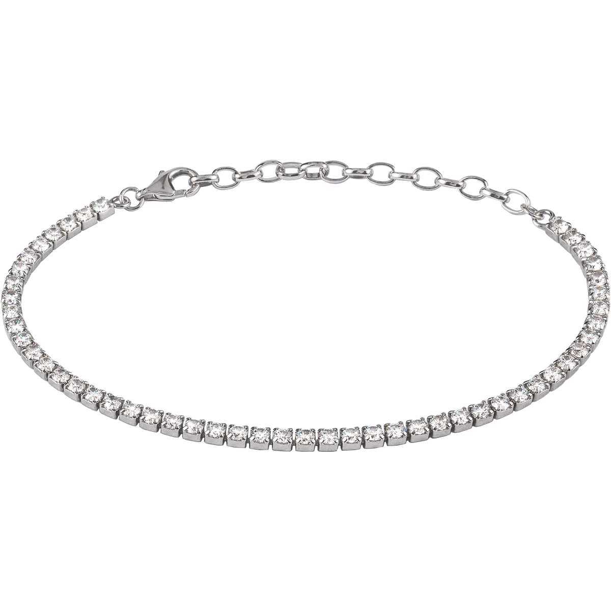 Jacques Lemans Tennis Bracelet Sterling Silver with Cubic Zirconia