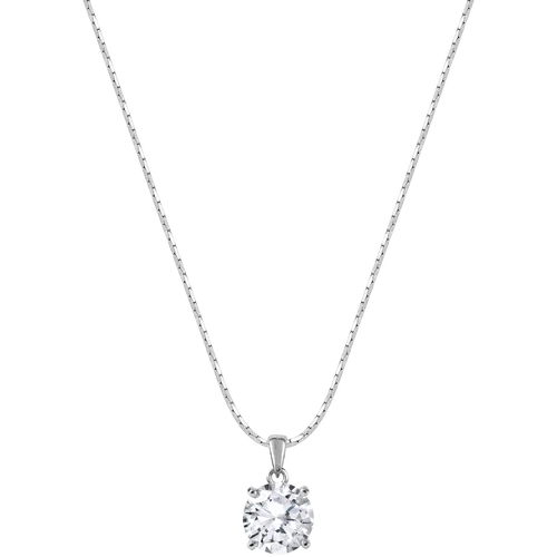 Jacques Lemans Necklace Sterling Silver with Cubic Zirconia
