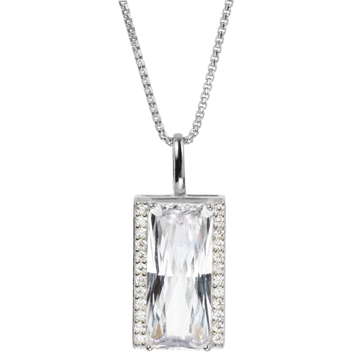 Necklace Sterling silver with Zirconia