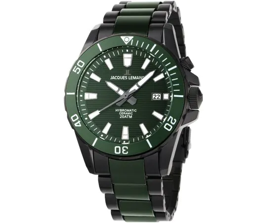 Jacques Lemans 1-2222F Hybromatic Mens Watch 42mm 20ATM