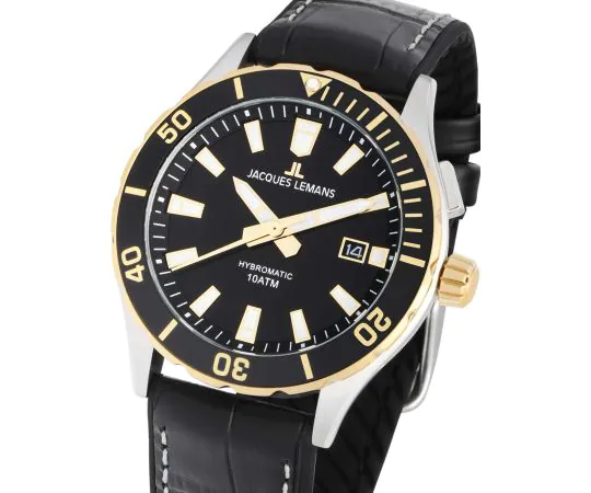 Jacques Lemans 1-2131C Hybromatic Mens Watch 43mm 10ATM